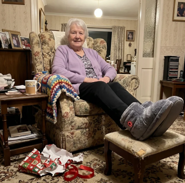 Nan hasn't taken them off since Christmas